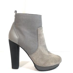 Diesel Hi Travis Women Ankle Gray Suede Boots 9
